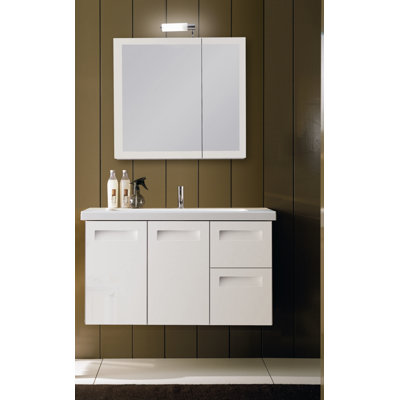 Integral 38.3'' Single Bathroom Vanity with Ceramic Top