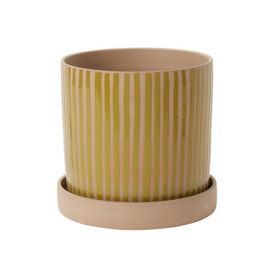 Sullivan Pot with Saucer 11.25"x 10.5"