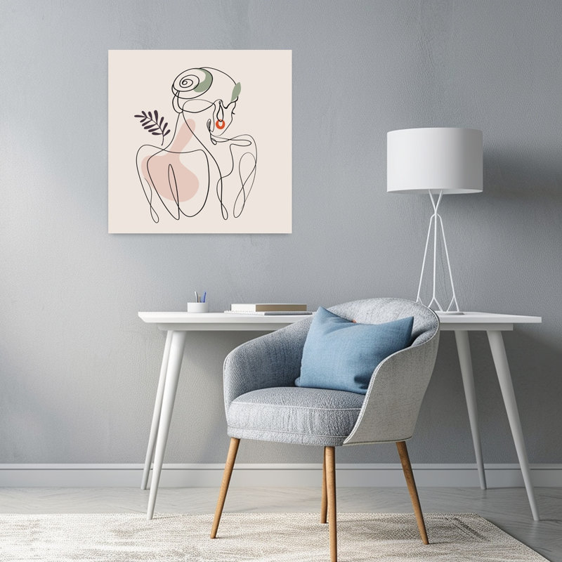 Art contemporain contemporain abstrait, H 24 po x l 24 po
