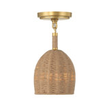 Camellon 1 Light Soft Gold Semi Flush