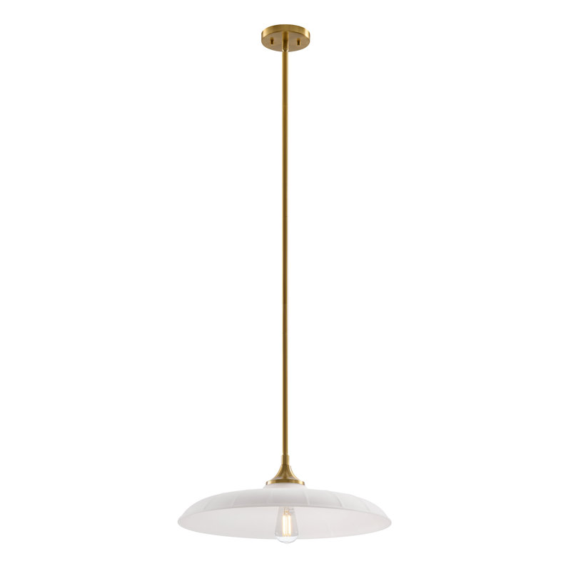 Hadley 1-Light Pendant in Brass, Brass