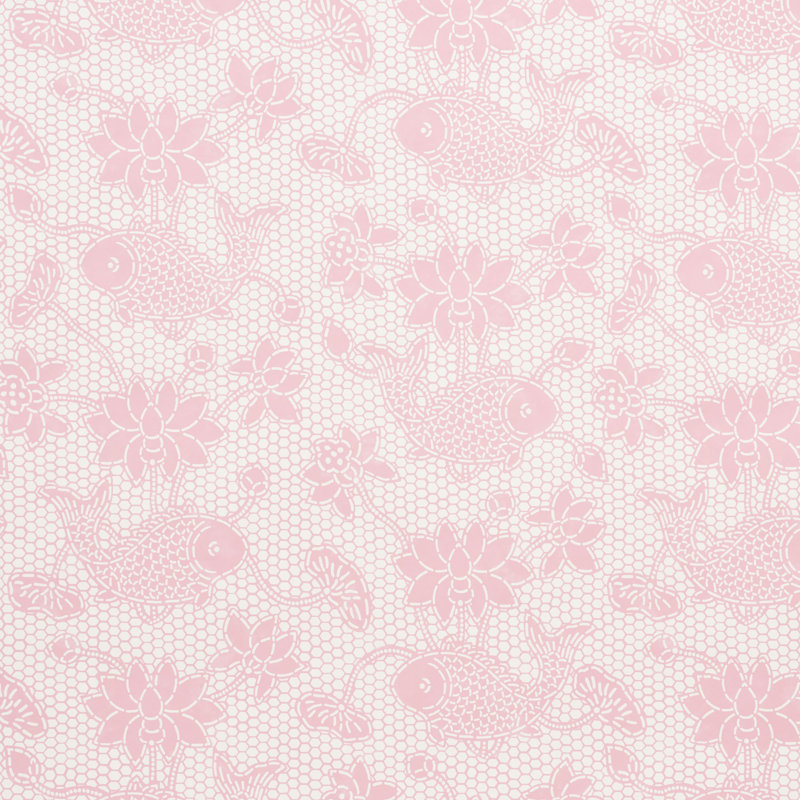 Lotus Batik Wallpaper, Pink