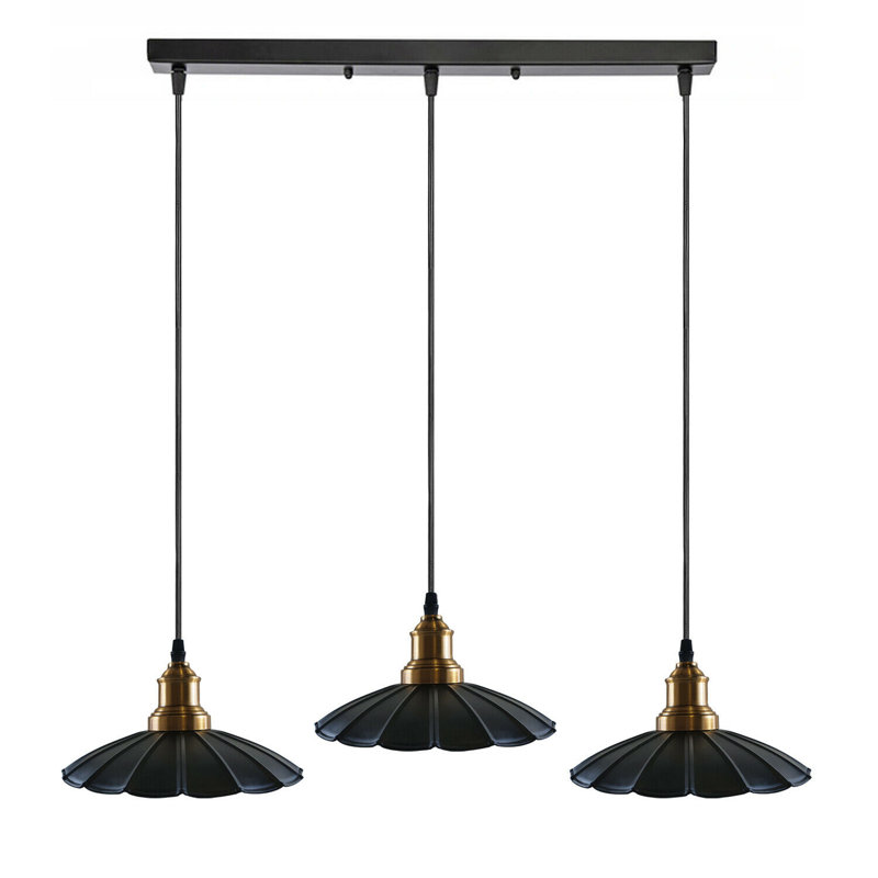 Shaver 3 - Light Black Cluster Pendant