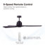Ventilateur de plafond noir Akmani-1129674317