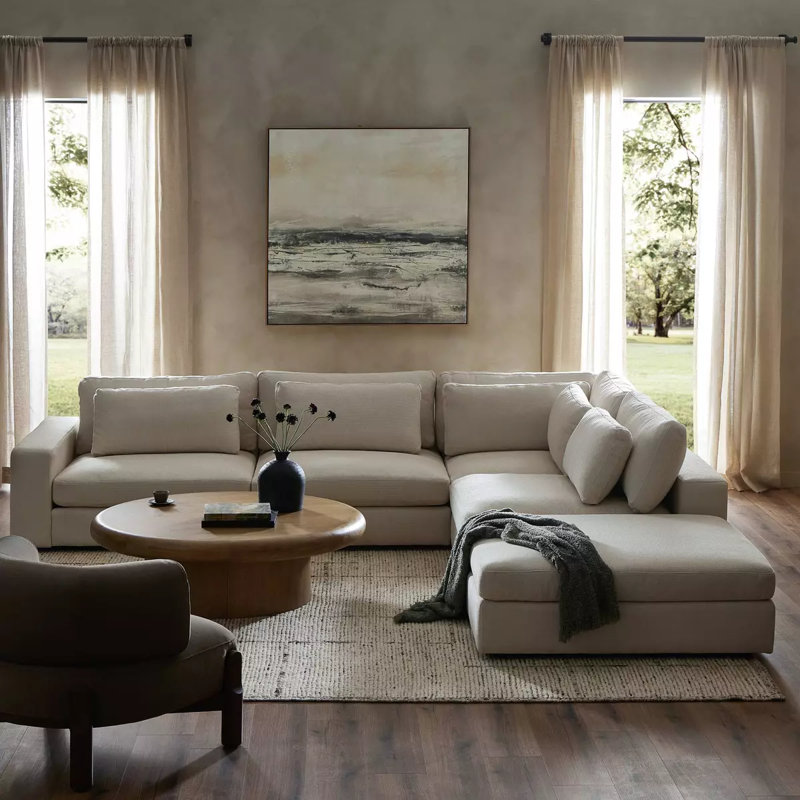 Nathanael 5 - Piece Modular Upholstered L-Sectional