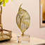 Abstract Golden Twisted Tabletop Sculpture-1048501122