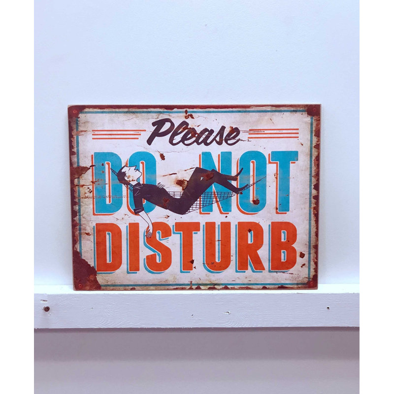 Décoration murale ne pas déranger en bois