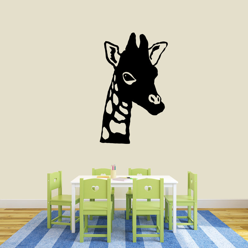Birkett Animals Non-Wall Damaging Wall Decal, Black