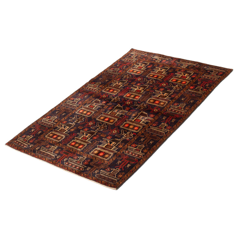 Teimani Navy Rug 3'8" x 6'4"