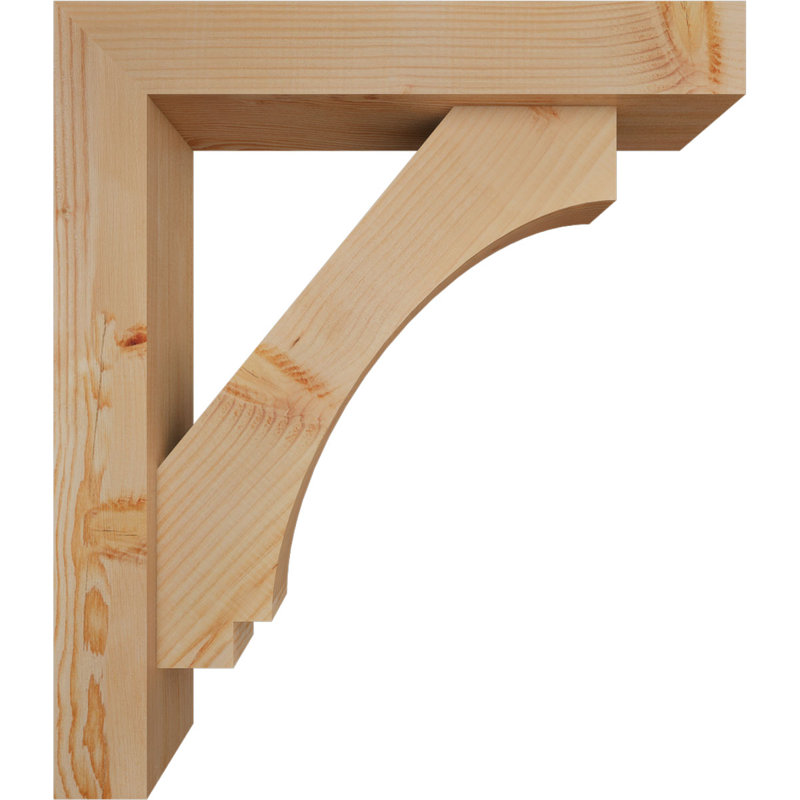 Support de bloc impérial avec entretoise décalée, 30 x 26, Sapin Douglas de l 5 1/2 po (lisse)