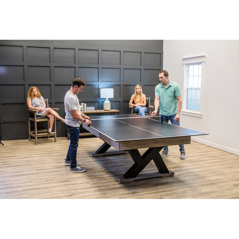 STIGA 4-Piece Table Tennis Conversion Top, Grey - Transform Your Pool Table into A Table Tennis Table (13 mm thick)