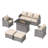 Samya 7 - Person Outdoor Conversation Sets All-Weather Firepit Seating Group With Cushions-101754887