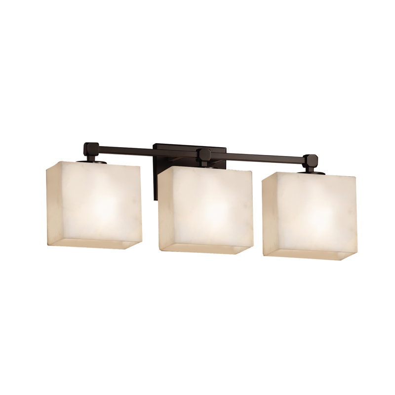 Éclairage pour meuble-lavabo 3 lumières Brey, Nickel brossé