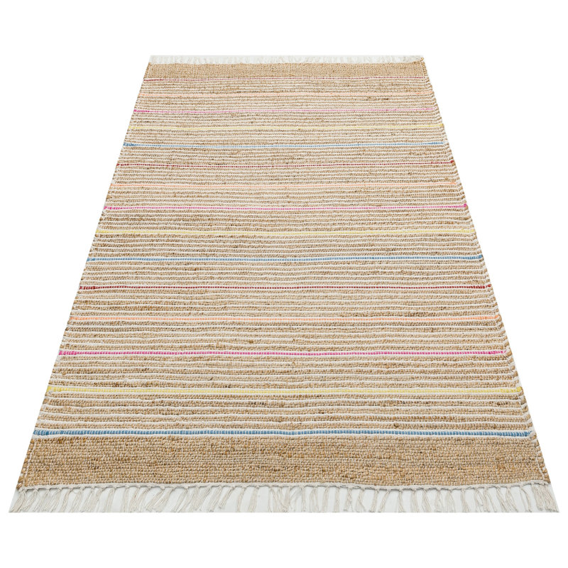 Hand Woven Jute Hall Carpet, 31.5 x 59.1 inches | 100% Jute, No Pile, Flat Weave, Thickness: 0.2 inches | Cream Color, Eco-Friendly Design, Easy to Clean with Vacuum & Spot Remover, Perfect for Entryways & Living Rooms