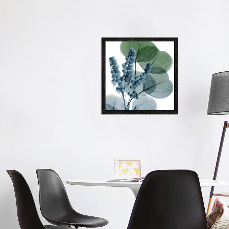Lilly Of Eucalyptus I by Albert Koetsier - Floater Frame Print on Canvas, 93.98 cm H x 93.98 cm W, Black Framed