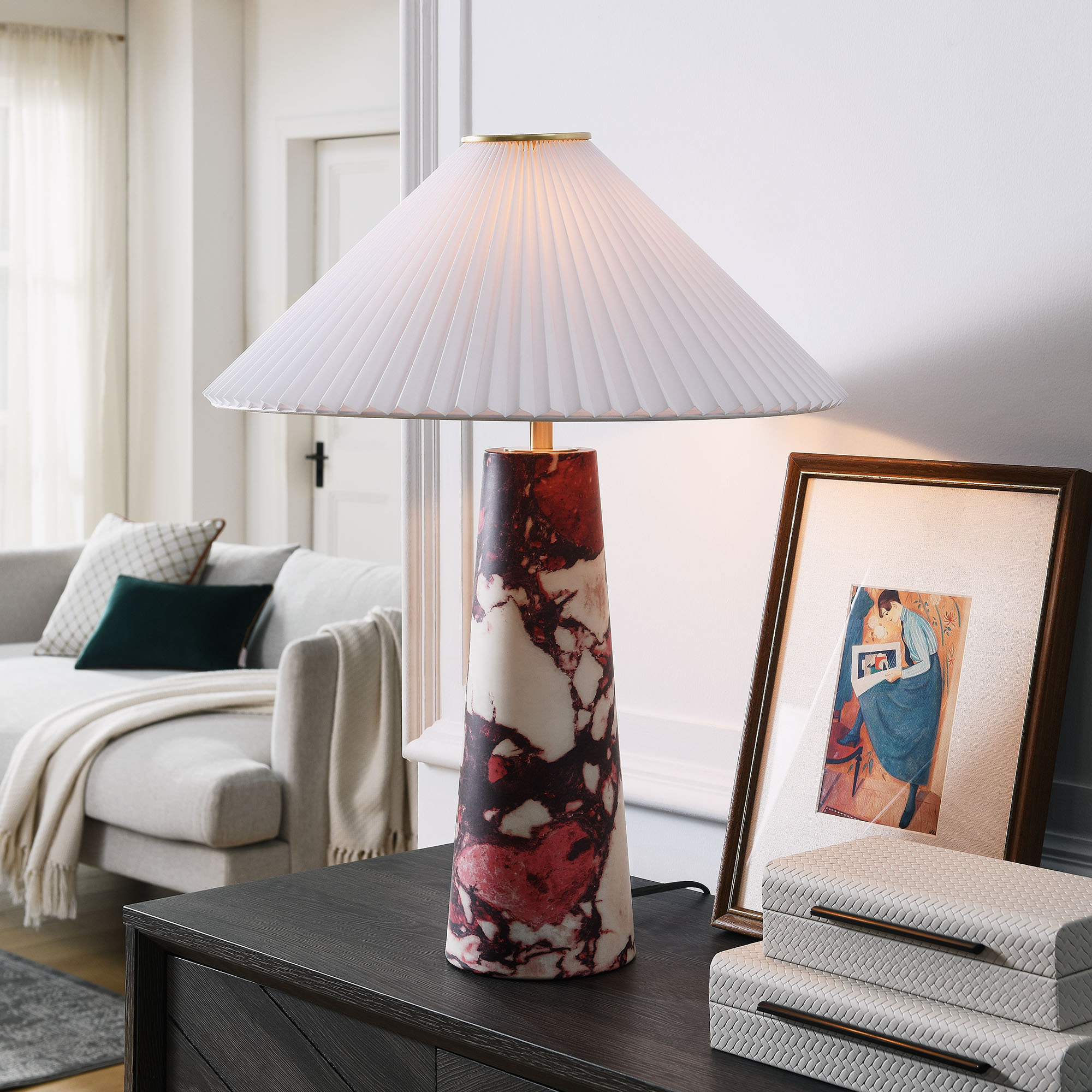 Modway Nera Marble Table Lamp | Wayfair