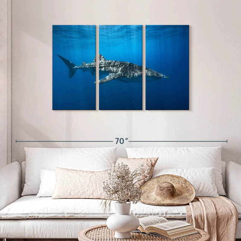 Brampt Whale Shark In The Blue, 28" H x 45" W