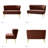 Euclid 47" Velvet 2-Seat Armless Loveseat-835275395
