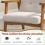 66 cm Wide Modern Design Tufted Accent Armchair with Solid Wood Frame-855455084