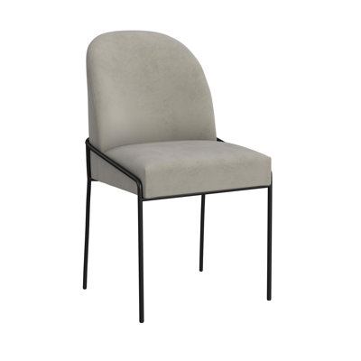 Chaise de salle à manger rembourrée Burhans