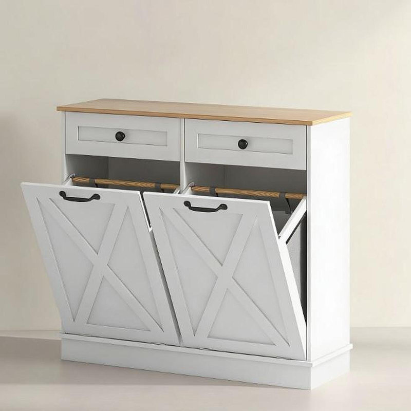 Armoire de rangement pour salle de bain, armoire à linge inclinable