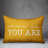 Textual Indoor/Outdoor Throw Pillow