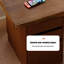 Bureau rectangulaire en bois massif brun noisette-1668318492