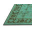 Tapis oriental en laine / polyester tissé à la machine en bleu / brun-76836067