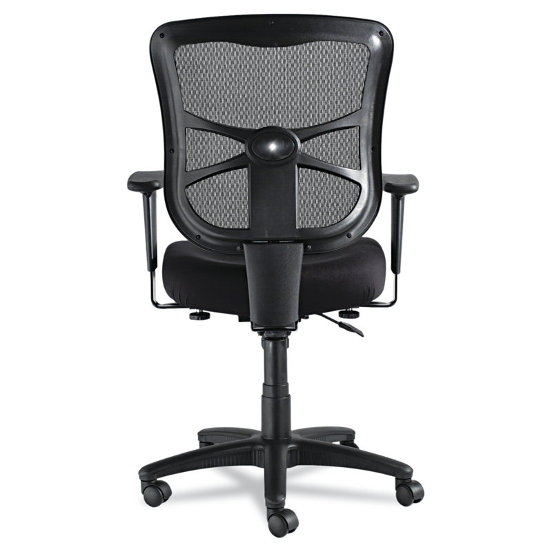 Black Mesh Executive Swivel Chair with Adjustable Arms