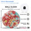 Horloge murale bonbon, horloge murale en verre