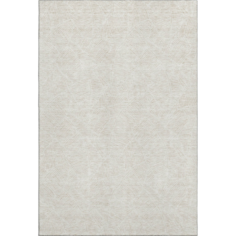 Premium Machine Washable Prisco Ivory Rug