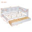 Lit de jour double en bois avec 2 tiroirs, lit de jour avec tablette de rangement et ports de chargement USB-1803030875