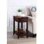 Table de bout rectangulaire en bois avec rangement de style transitionnel Bhairavi-118803030-48191510