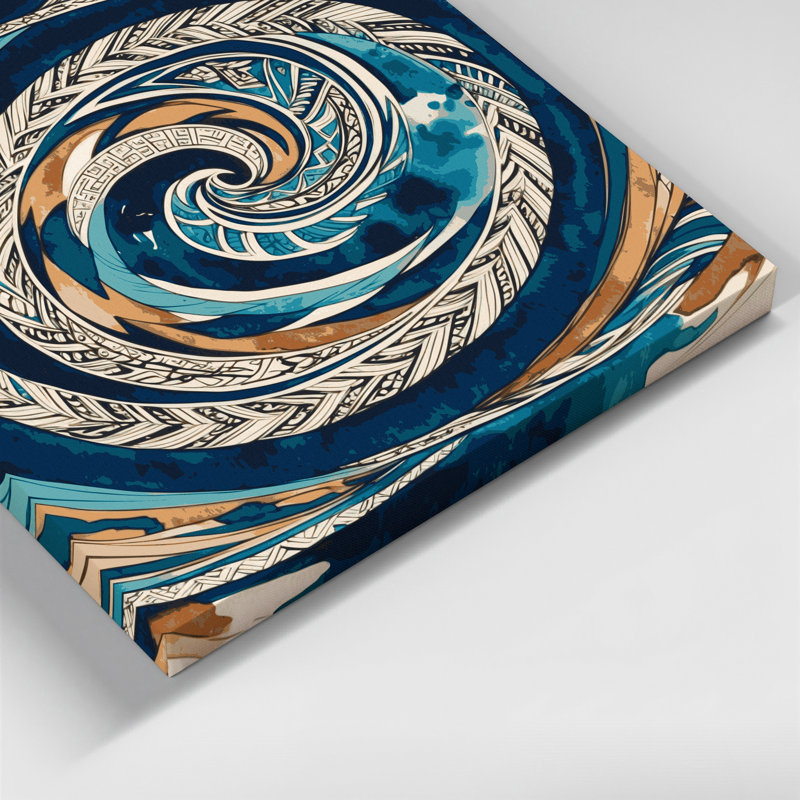 Hawaiian Tribal Designs, art mural sur toile grise, H 20 po x l 30 po