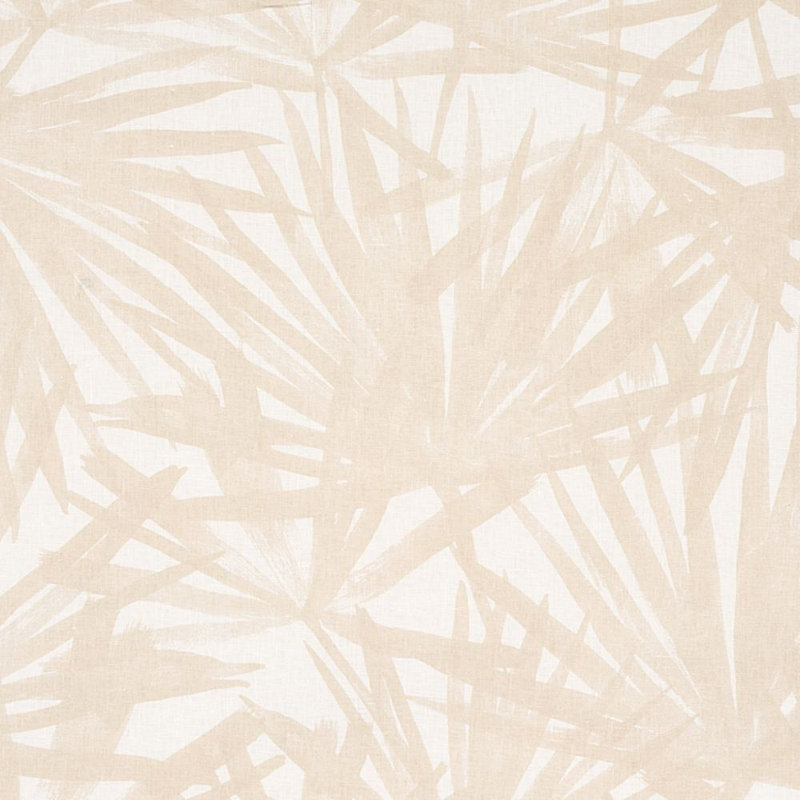 Sunlit Palm Linen Fabric, Sand