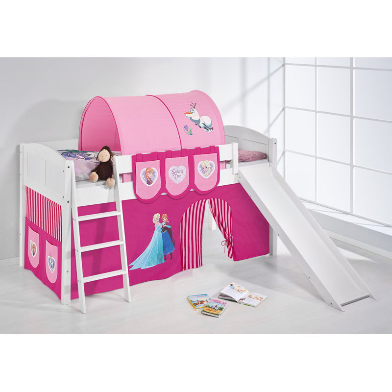 Disney's Frozen European Single (90 X 200 Cm) Mid Sleepers Themed Beds, Pink
