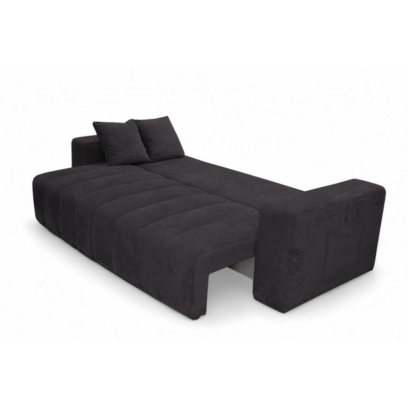 3 Seater Sleeper, Black
