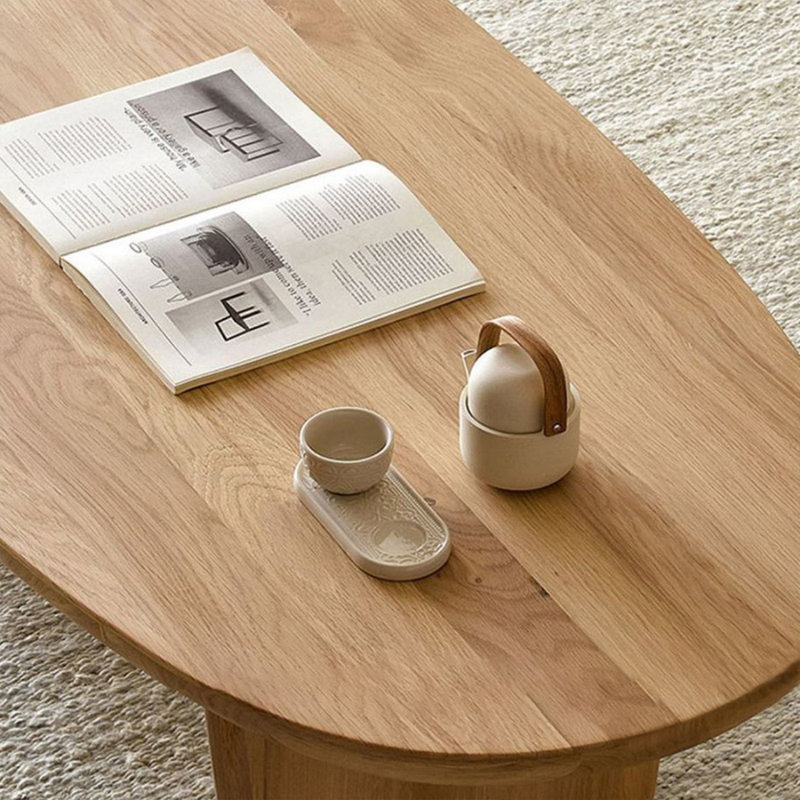 Table basse Burlywood, Burlywood, H 13,78 po x L 47,24 po x l 23,62 po