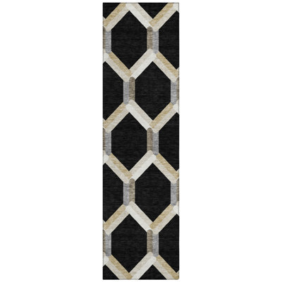 Machine Washable Indoor/Outdoor Adalaide ACN2343 Lattice Rug