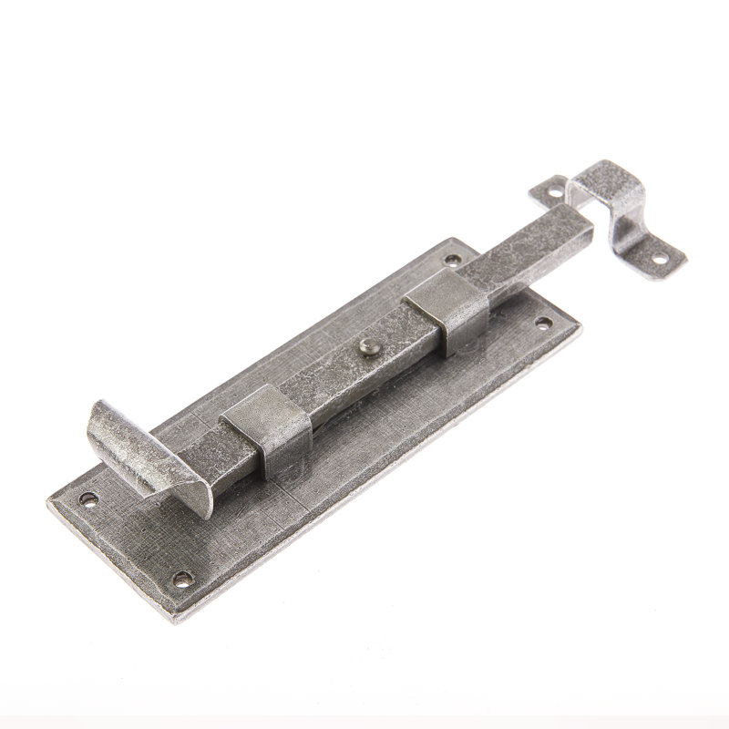 152Mm Straight Bolt Patina Pewter Finish, 17.2cm H x 5.6cm W x 4cm D