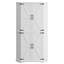 Armoire de cuisine 72 "avec conception hexaédrique, armoire d'angle avec rangement à 6 niveaux, 4 portes avec ouverture à 240 °, 2 tablettes réglables, blanc