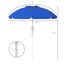 Parasol de plage portatif Outsunny-752555098