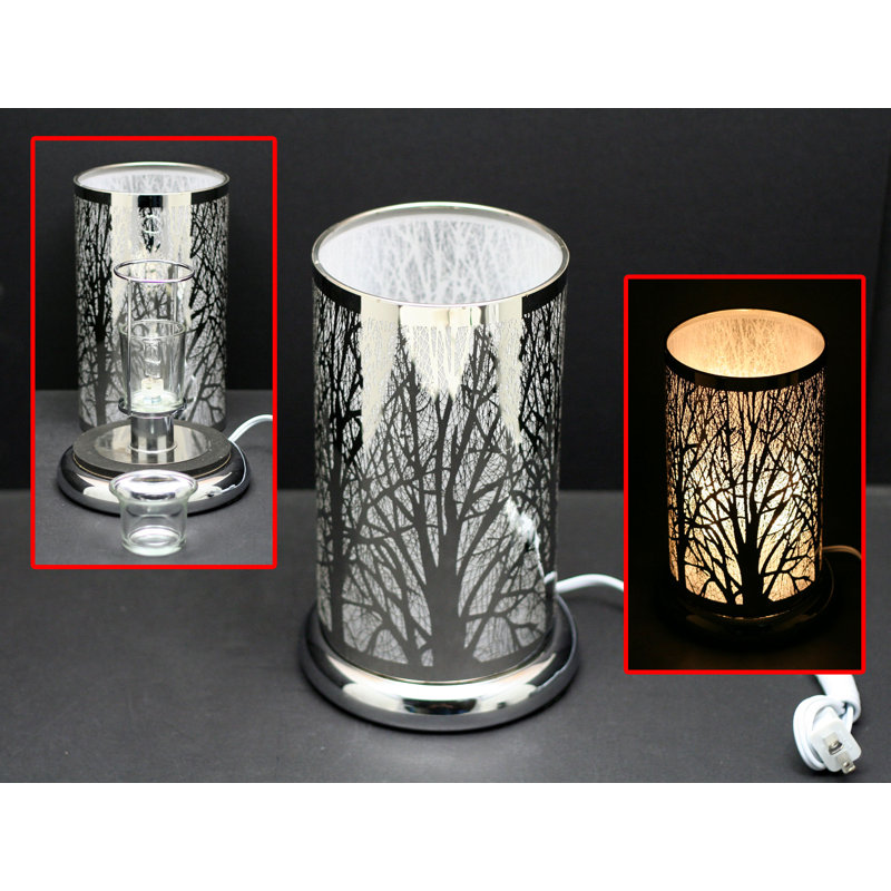 Lampe de table argentée 9,5 po Jadine