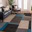 Tapis bleu tissé à la machine Bolk-129908155