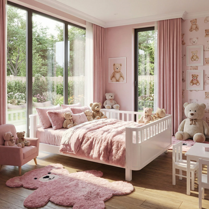 78.7" Full-size Wooden Platform Bed - Suitable For Kid - White , White