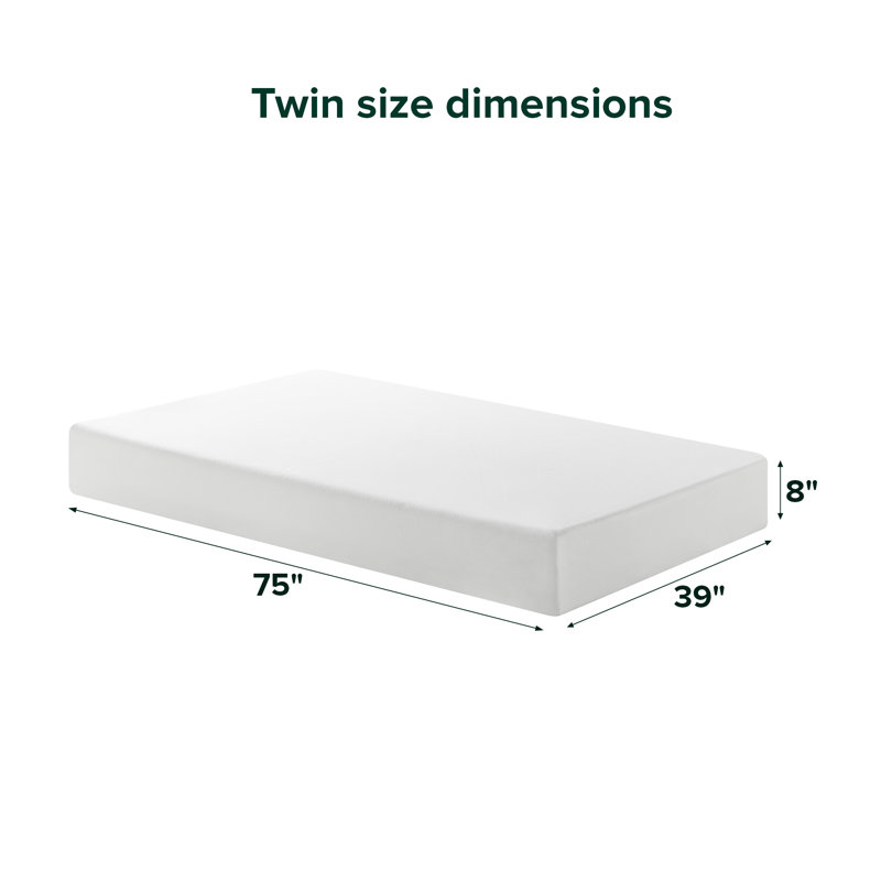 Matelas en mousse viscoélastique de 8 po Sleep by Wayfair ™, Simple