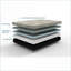 Matelas, grand matelas de refroidissement infusé de gel doux 12 po | Mousse | Gris ardoise-561124627-561124625