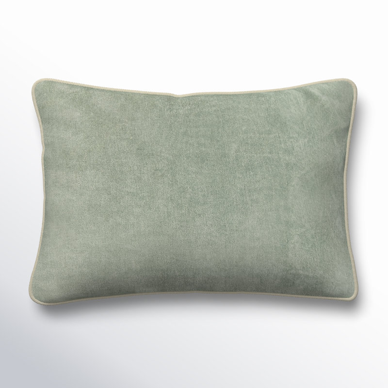 Goodall Reversible Throw Pillow, Sage Green, Rectangle 14"H x 20"W