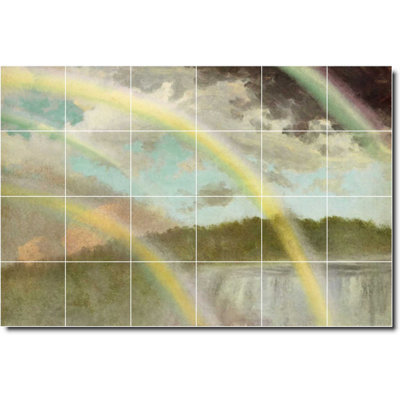 Carreau de peinture murale décorative en céramique 25,5 po x 17 po 4,25 po x 4,25 po