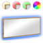 LED Bathroom Mirror Engineered Wood Washroom Wall Mirror Multi Colours-147042859